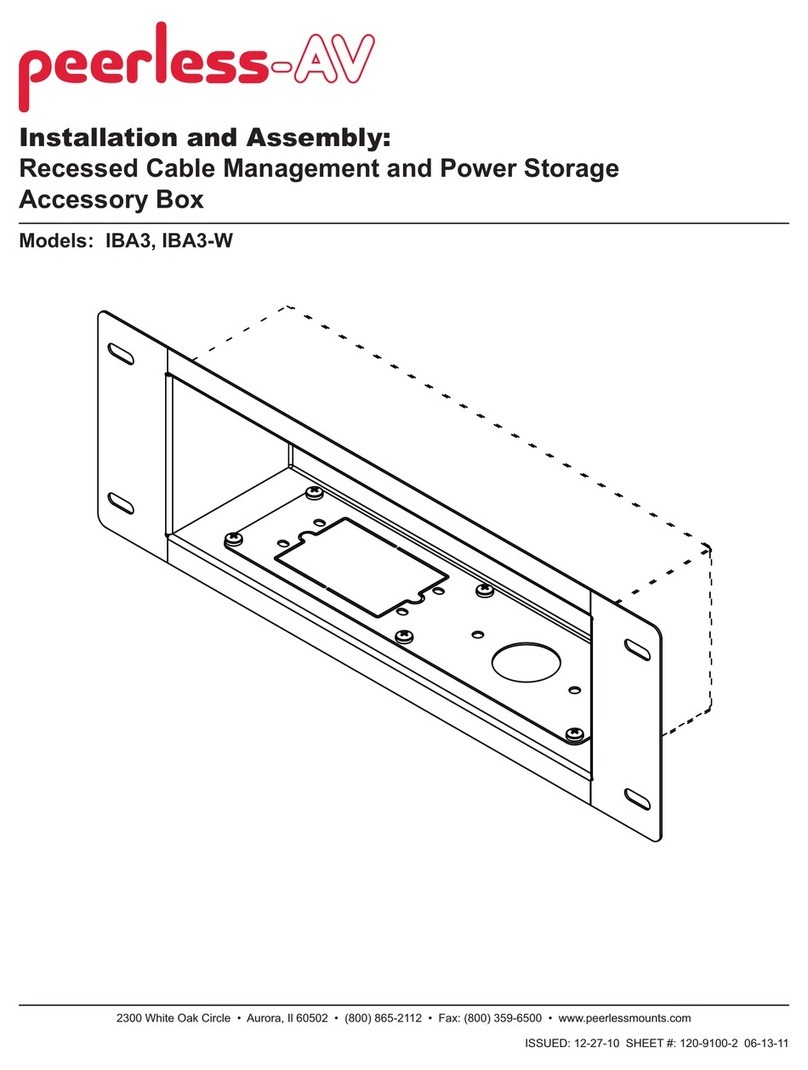 peerless-AV IBA3-W Guide