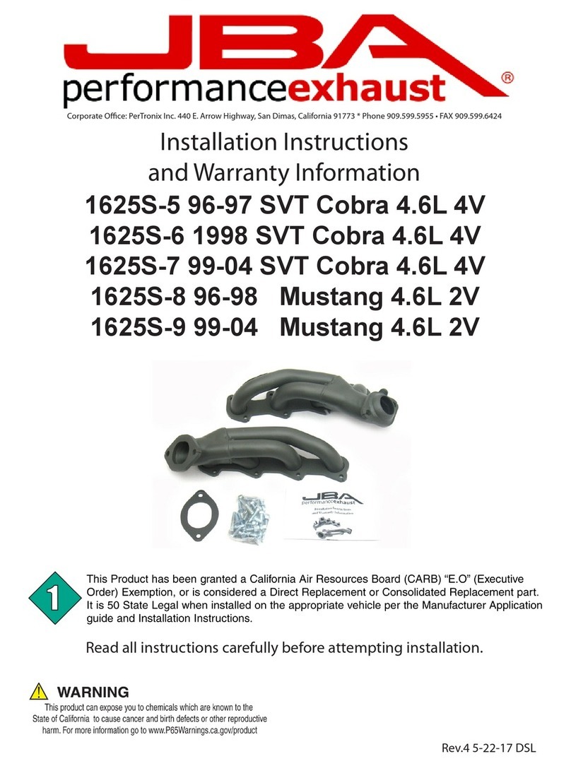 PerTronix 1625S-6 1998 Installation guide