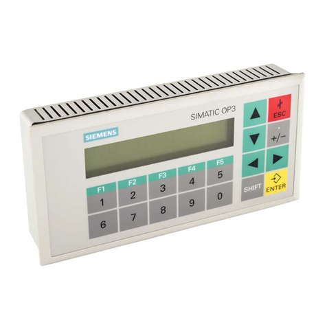 Siemens SIMATIC HMI OP3 Technical Document