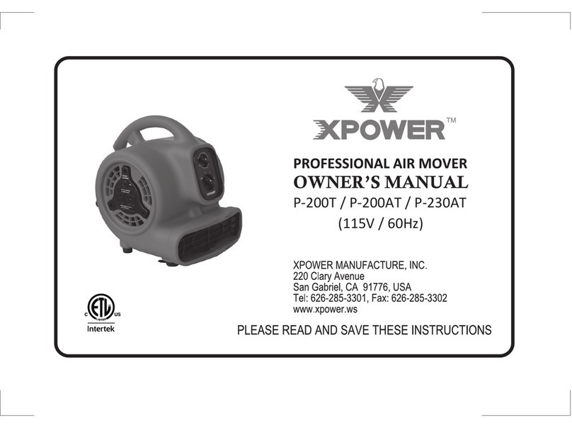 XPower P-200T owner's manual