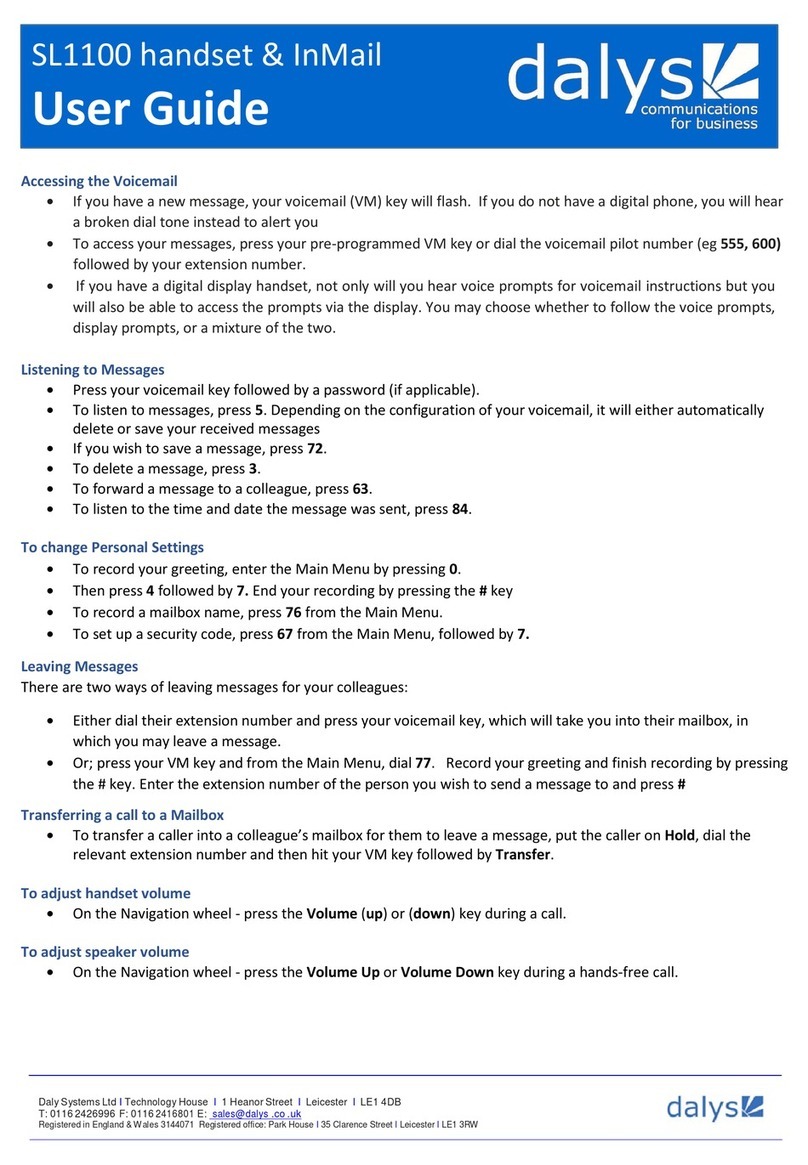 Dalys SL1100 user guide