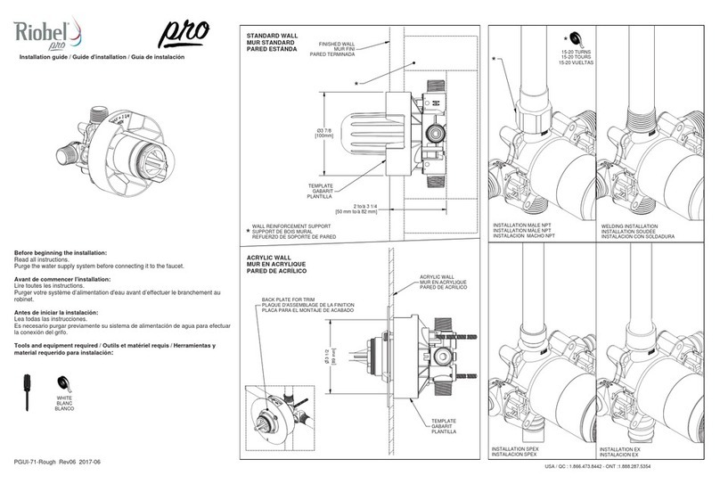 Riobel pro installation guide