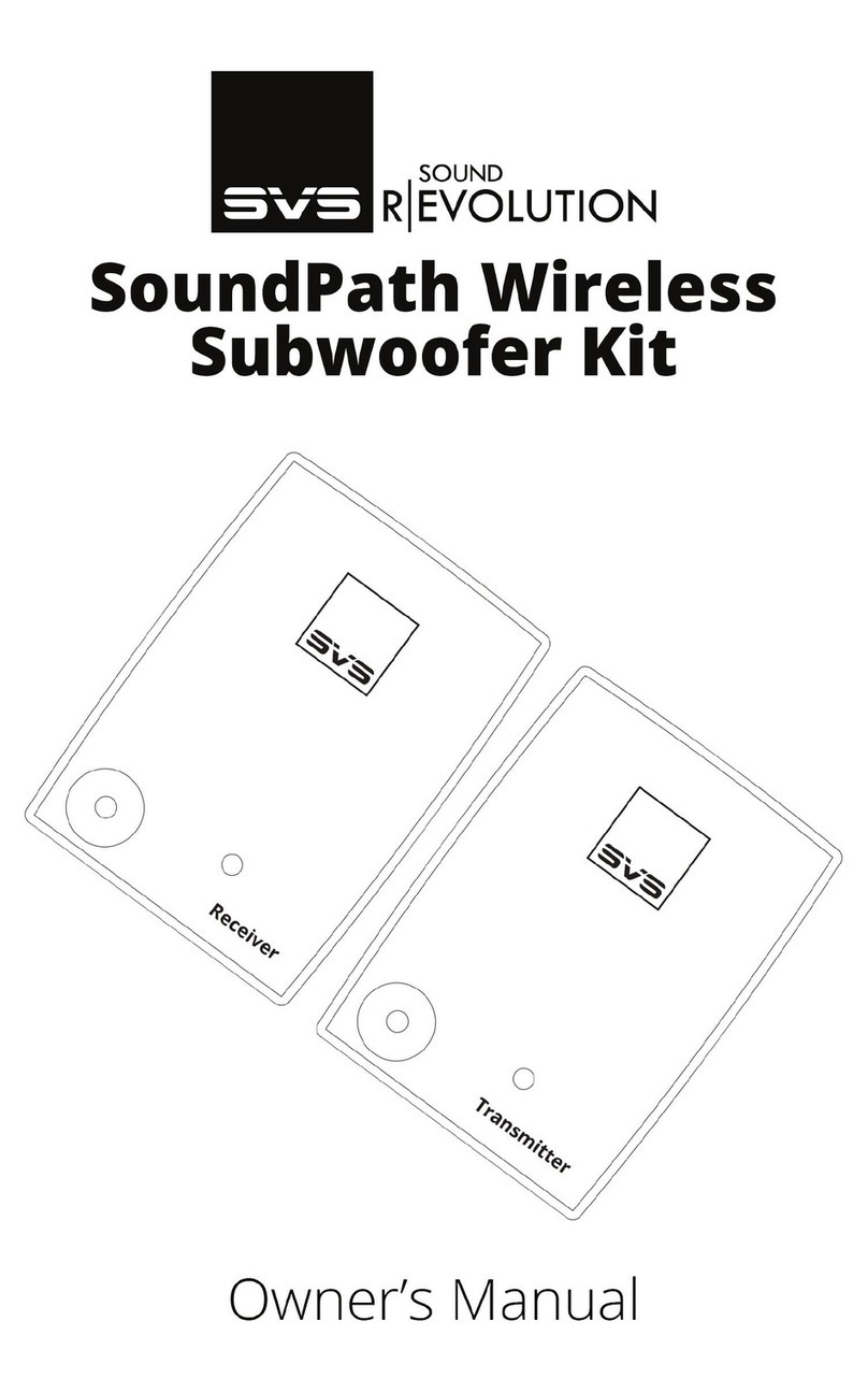 SVS Sound Revolution SoundPath owner's manual
