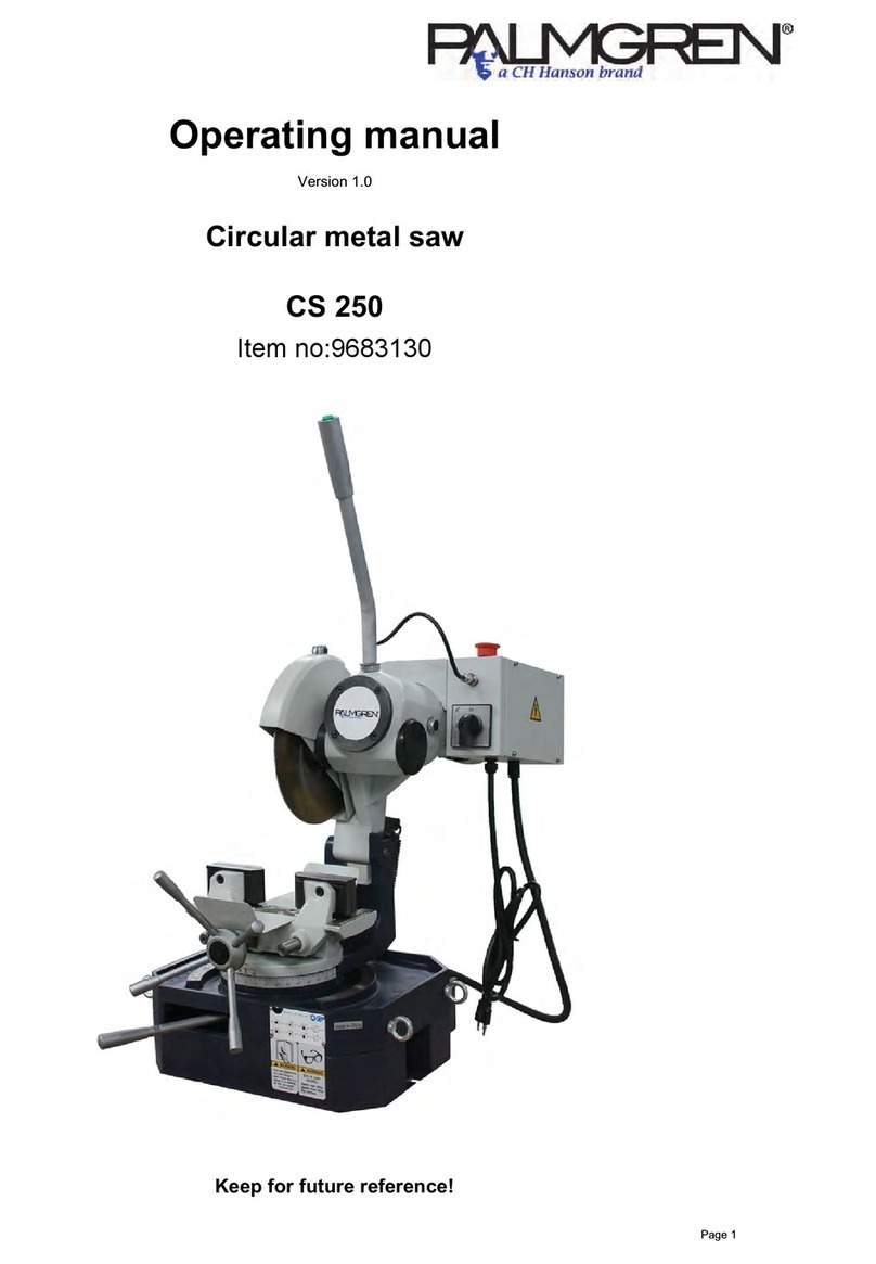 Palmgren CS 250 operating manual
