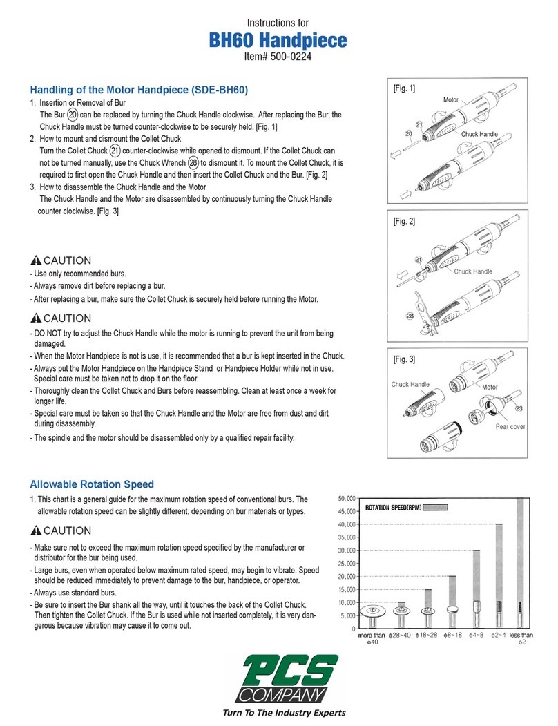 PCS BH60 Handpiece instructions