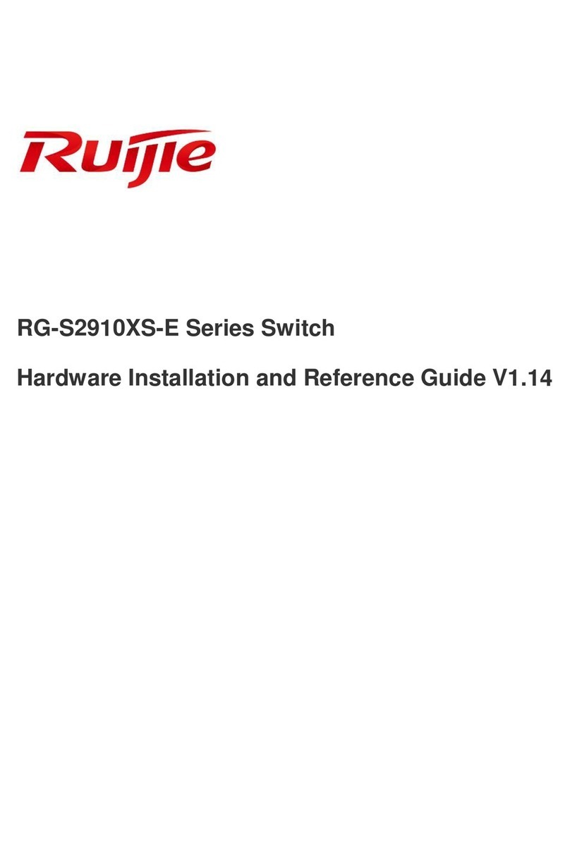 Ruijie Networks RG-S2910C-24GT2XS-P-E Installation and operating manual