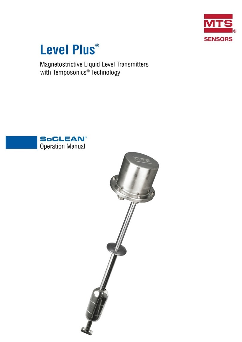 MTS Sensors Level Plus SoCLEAN Operation manual