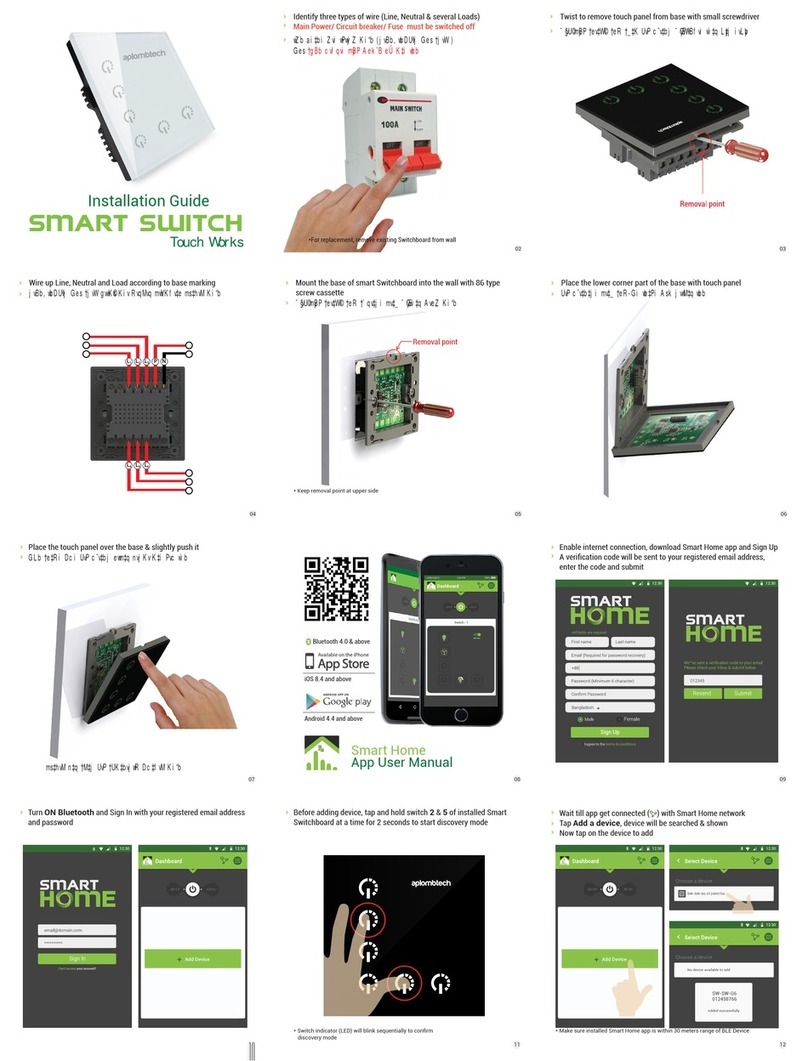aplombtech SMART SWITCH installation guide