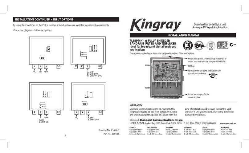Kingray FL3BPMH installation manual