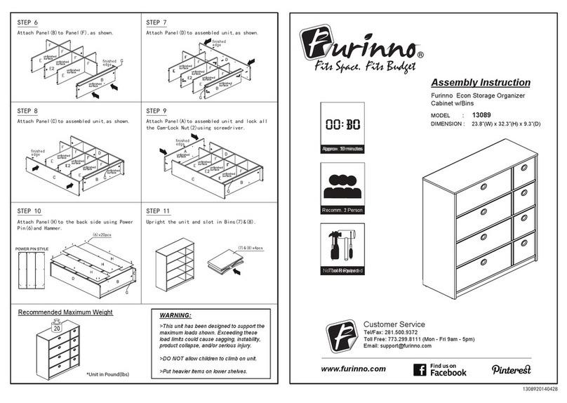 Furinno 13089 Assembly instruction