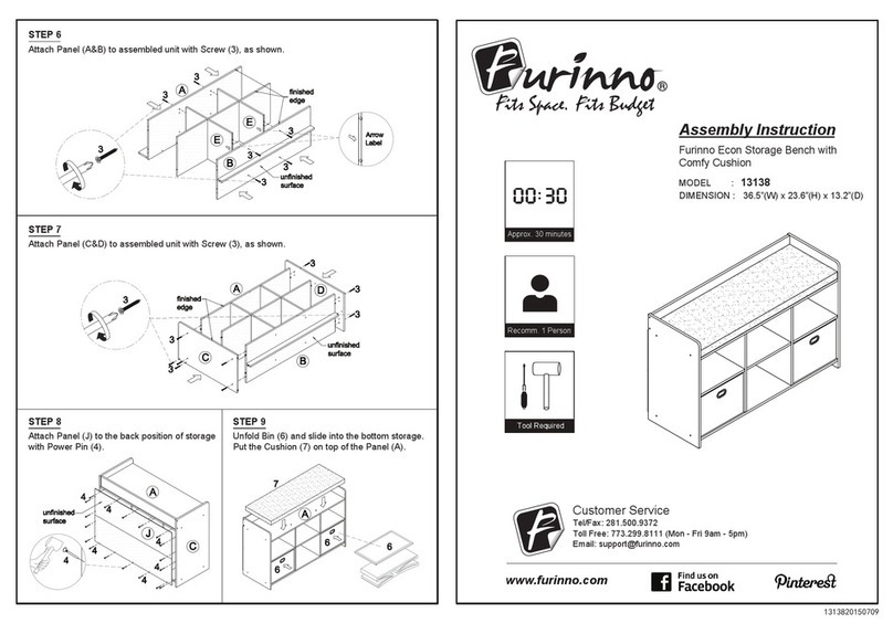 Furinno 13138 Assembly instruction Furinno 13138 Assembly instruction