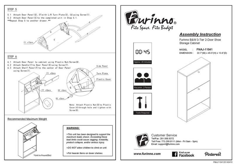 Furinno FNAJ-11041 Assembly instruction Furinno FNAJ-11041 Assembly instruction