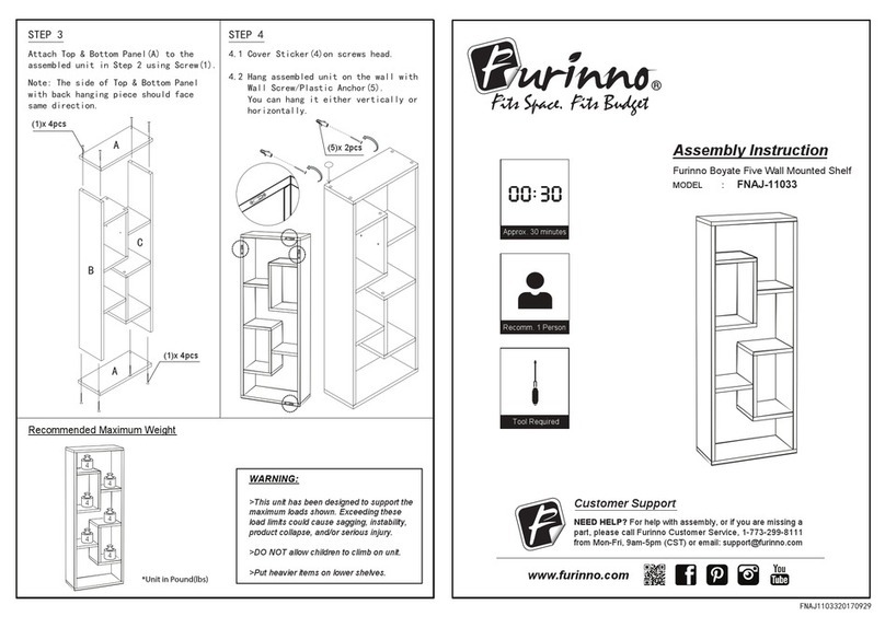 Furinno FNAJ-11033 Assembly instruction Furinno FNAJ-11033 Assembly instruction