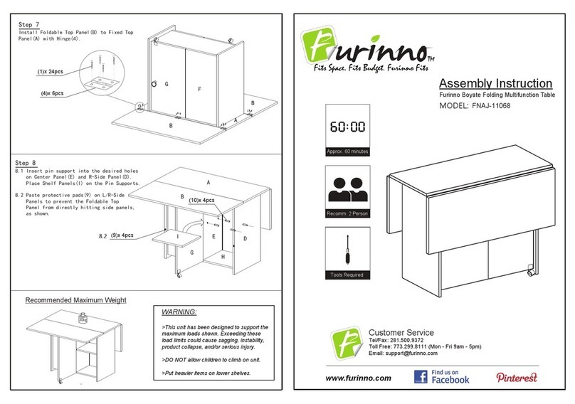Furinno FNAJ-11068 Assembly instruction