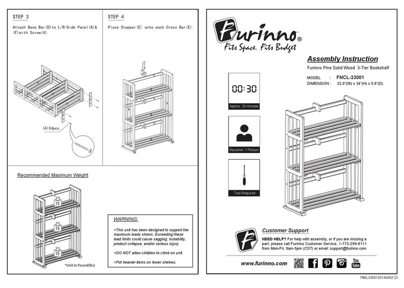 Furinno FNCL-33001 Assembly instruction