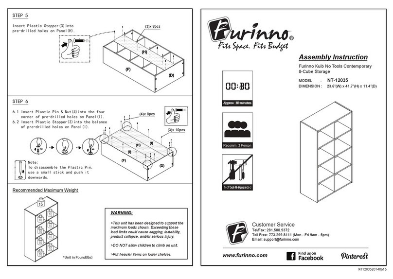 Furinno NT-12035 Assembly instruction