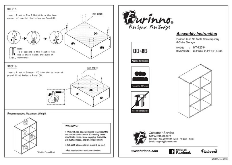 Furinno NT-12034 User manual Furinno NT-12034 User manual