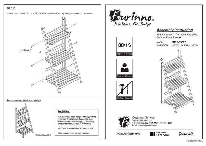 Furinno FNCP-33037 Assembly instruction
