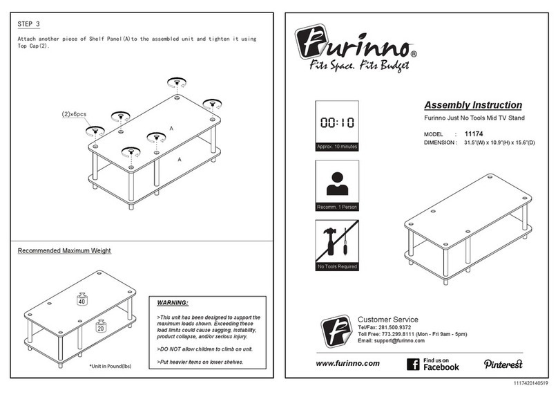 Furinno 11174 Assembly instruction Furinno 11174 Assembly instruction
