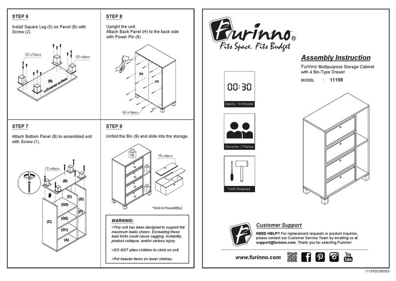 Furinno 11159 Assembly instruction