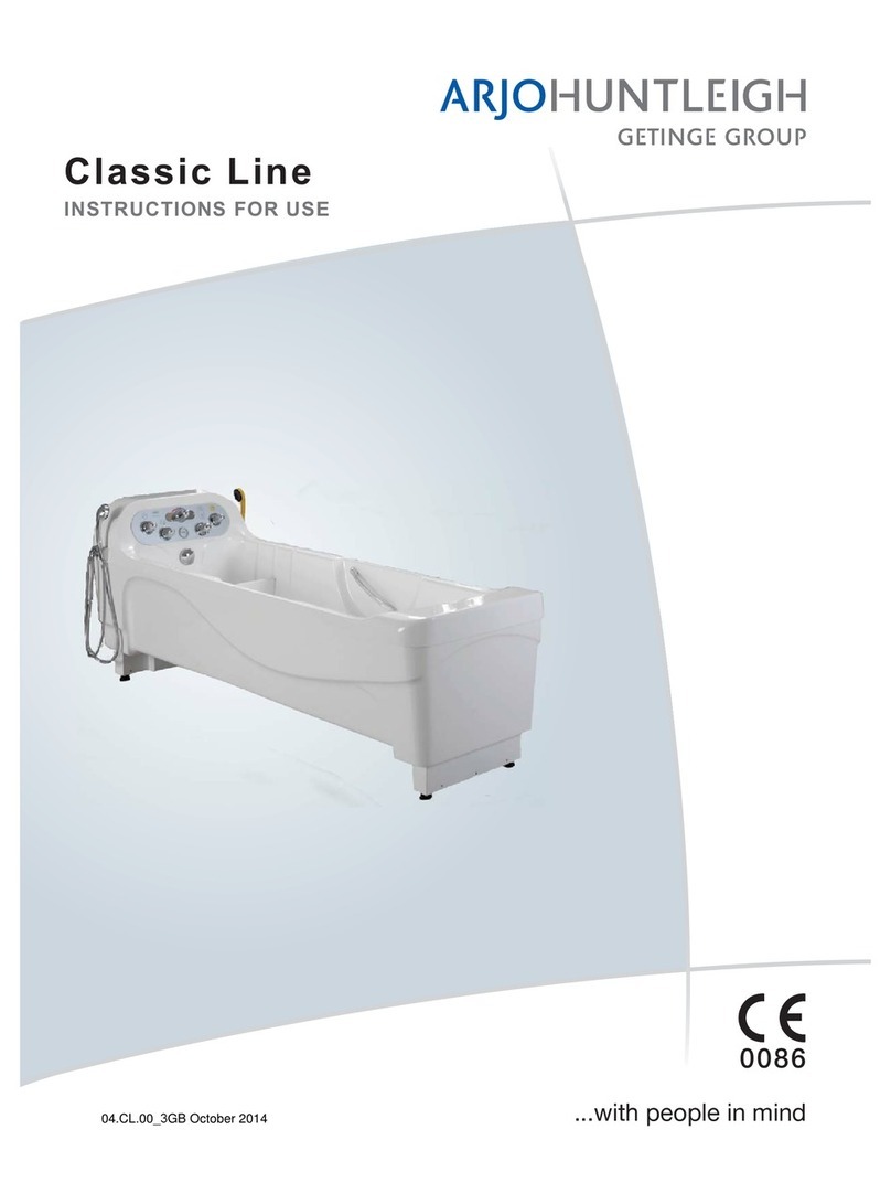 ARJO HUNTLEIGH Classic Line Instructions for use