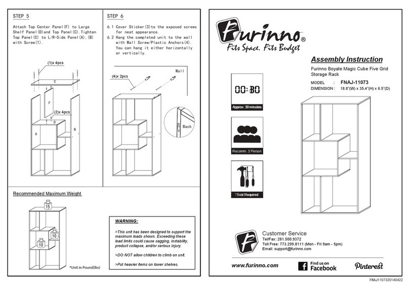 Furinno FNAJ-11073 Assembly instruction Furinno FNAJ-11073 Assembly instruction