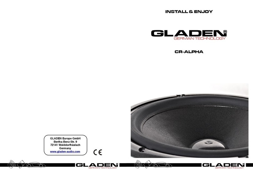 Gladen CR-ALPHA Use manual