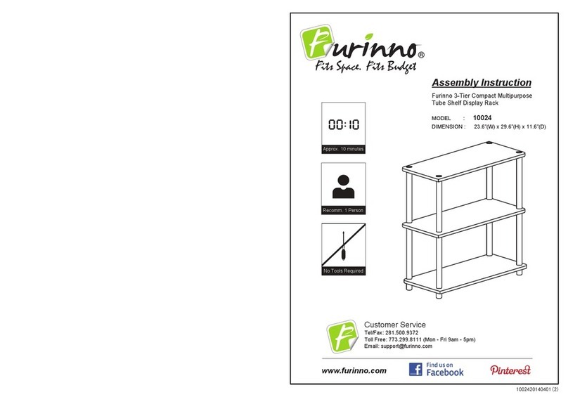 Furinno 10024 Assembly instruction
