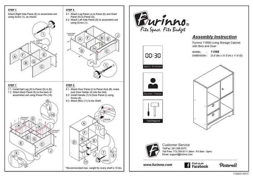 Furinno 11068 Assembly instruction Furinno 11068 Assembly instruction