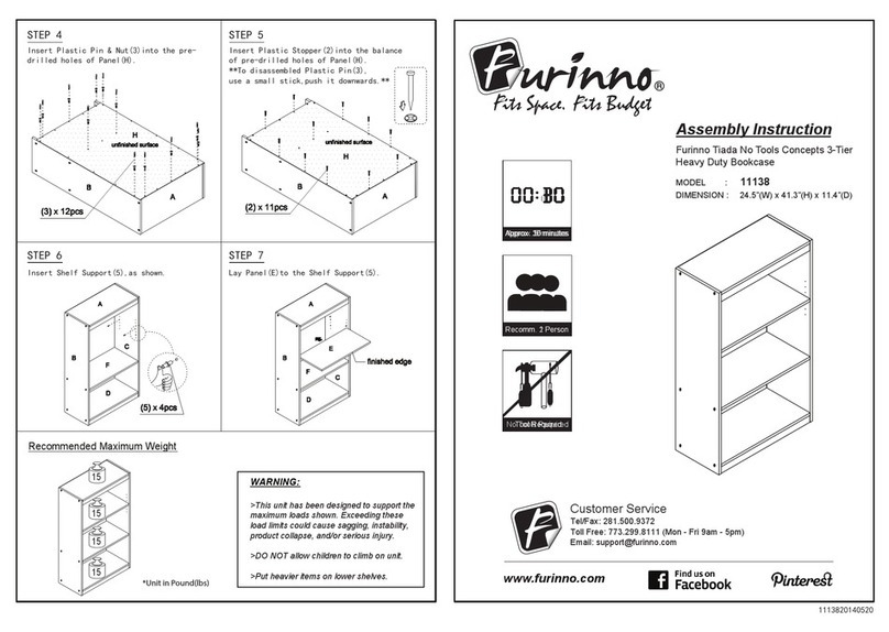 Furinno 11138 Assembly instruction