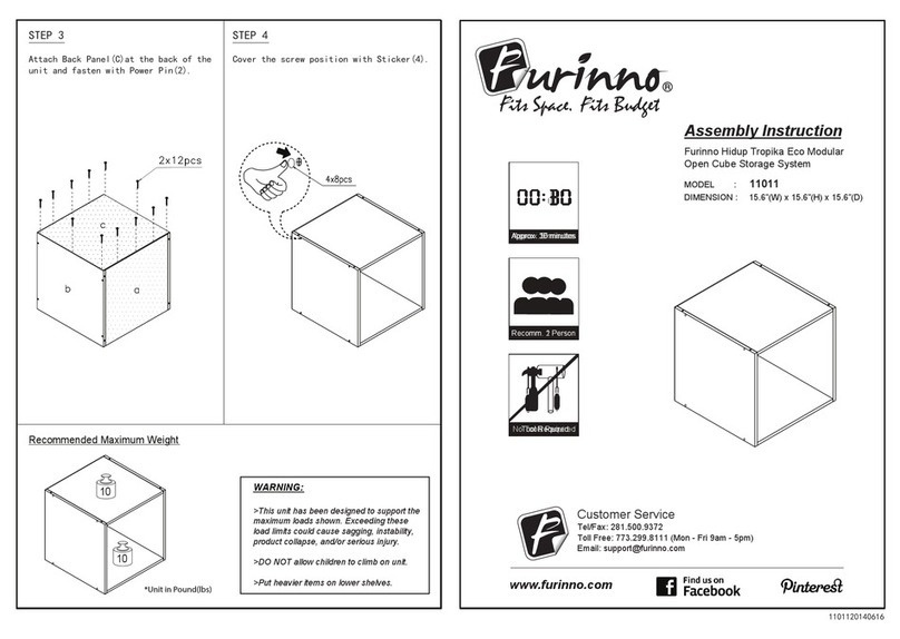 Furinno 11011 Assembly instruction