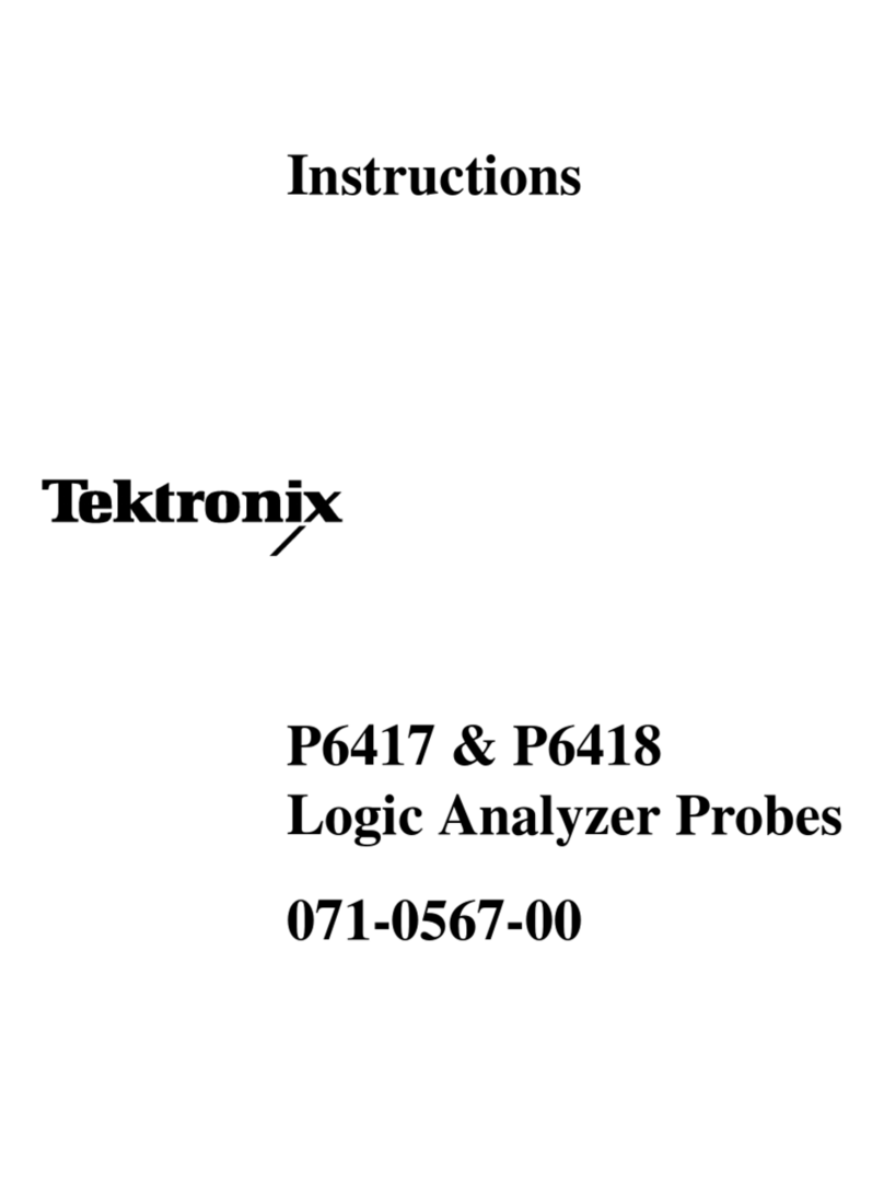 Tektronix P6417 User manual