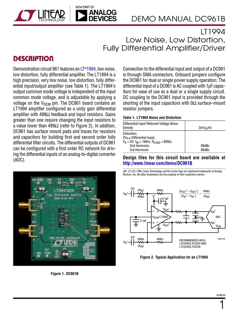 Linear Technology DC961B Quick setup guide