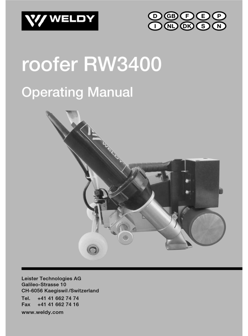 WELDY roofer RW3400 User manual WELDY roofer RW3400 User manual
