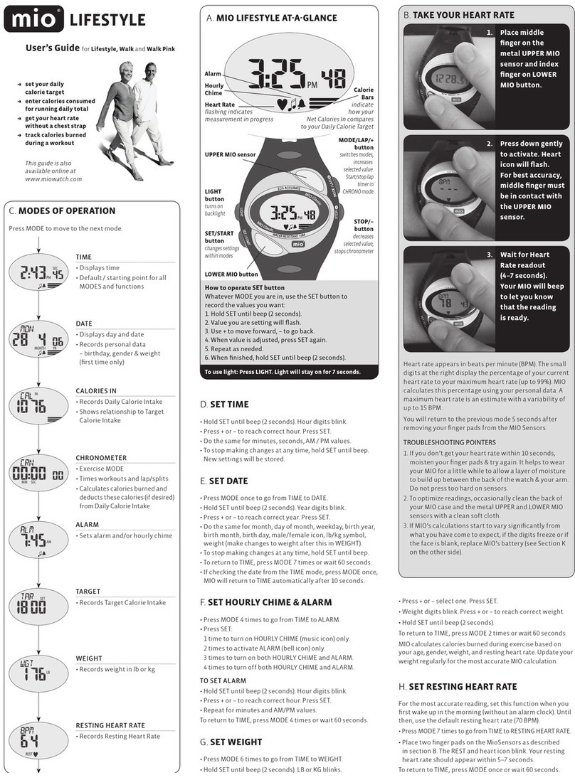 Mio Lifestyle User manual
