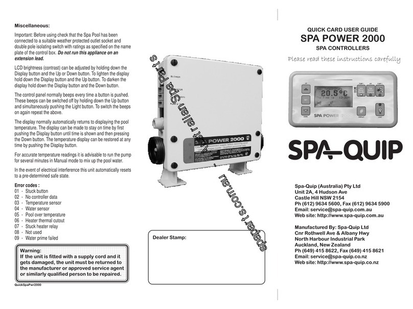 Spa-Quip SPA Power 2000 user guide