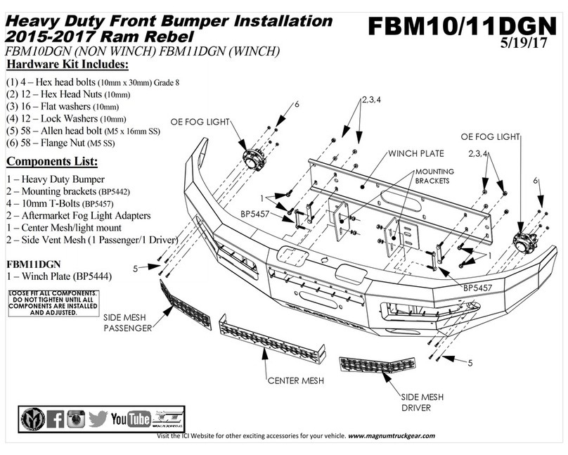 ICI Magnum FBM10DGN Installation ICI Magnum FBM10DGN Installation