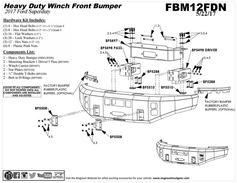 ICI Magnum FBM12FDN installation instructions
