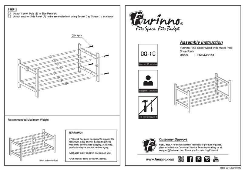 Furinno FNBJ-22153 Assembly instruction