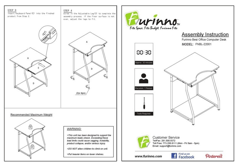 Furinno FNBL-22001 Assembly instruction