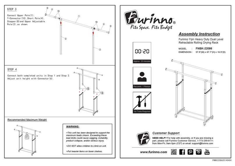 Furinno FNBK-22086 Assembly instruction