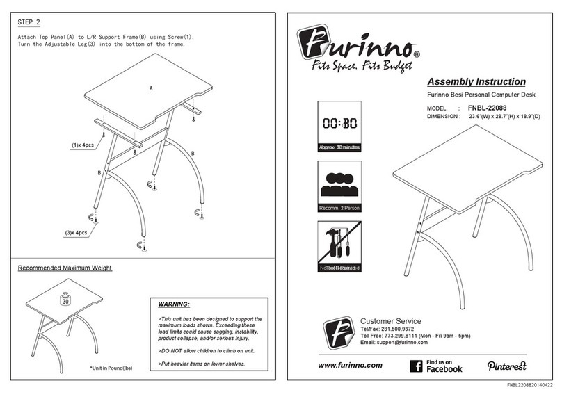 Furinno FNBL-22088 Assembly instruction