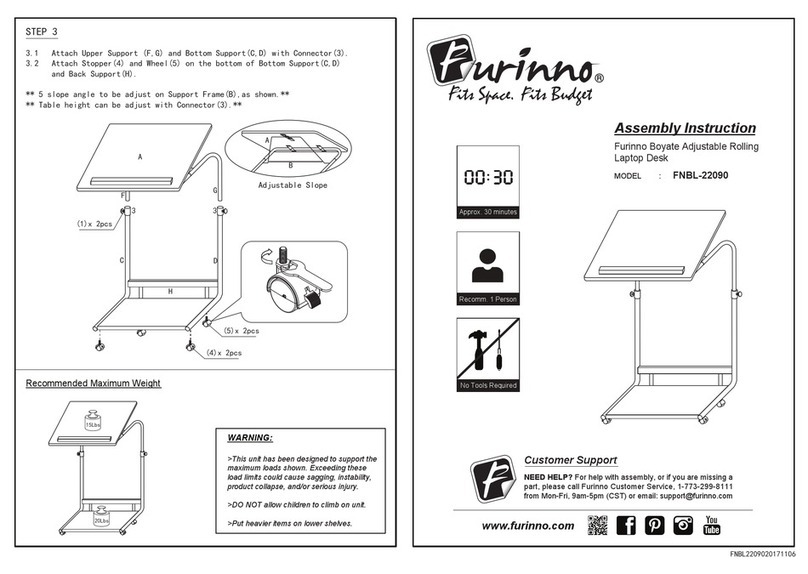Furinno FNBL-22090 Assembly instruction