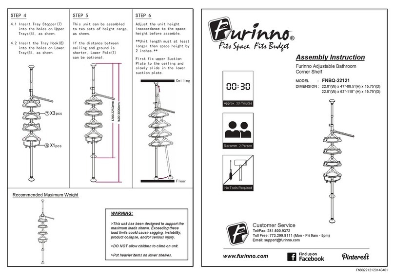 Furinno FNBQ-22121 Assembly instruction