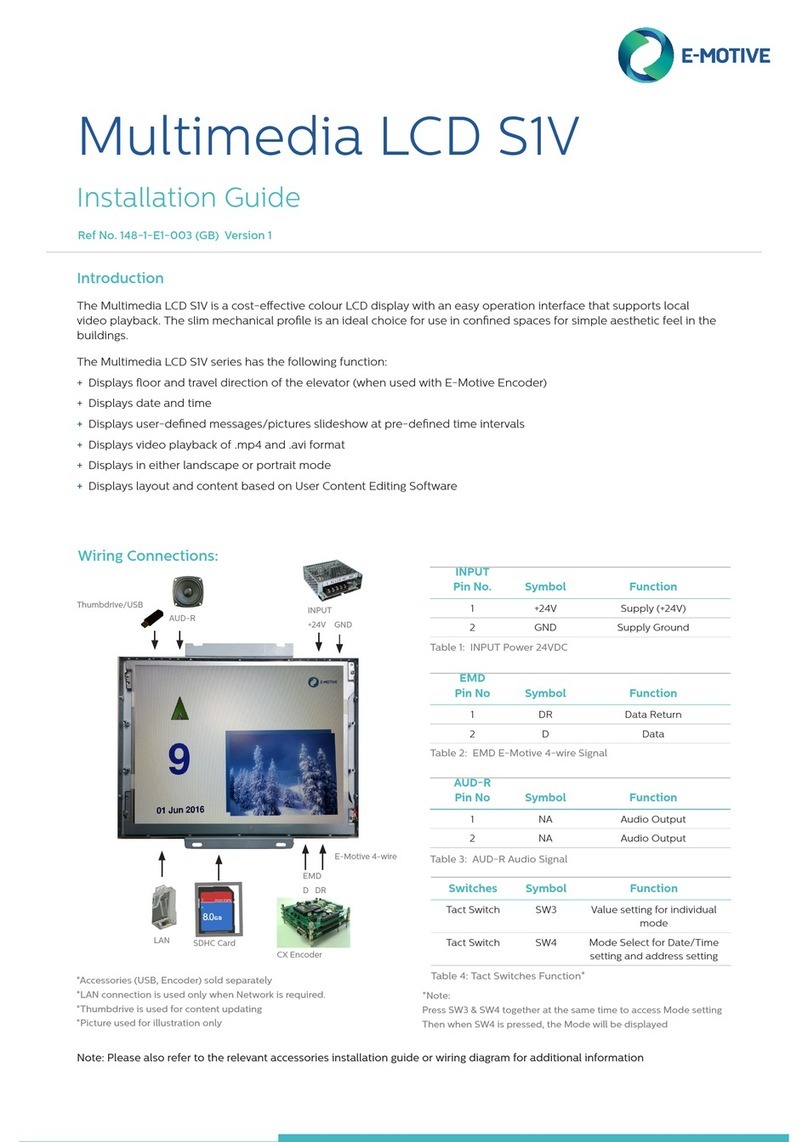 AVIRE E-Motive S1V User manual