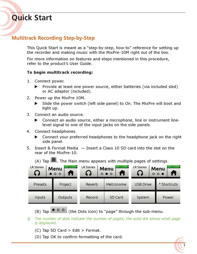 Sound Devices MixPre-10M User manual