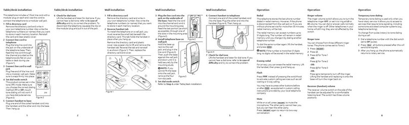AT&T TRIMLINE 210 User manual