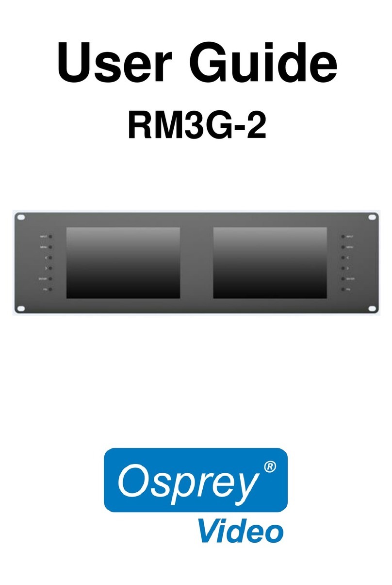 osprey video RM3G-2 user guide