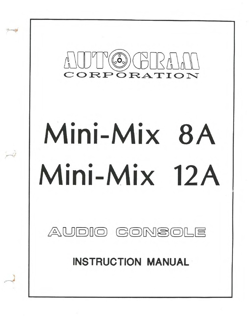 Autogram Mini-Mix 8A instruction manual