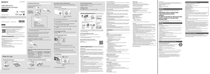 Sony DSC-WX220 instruction manual